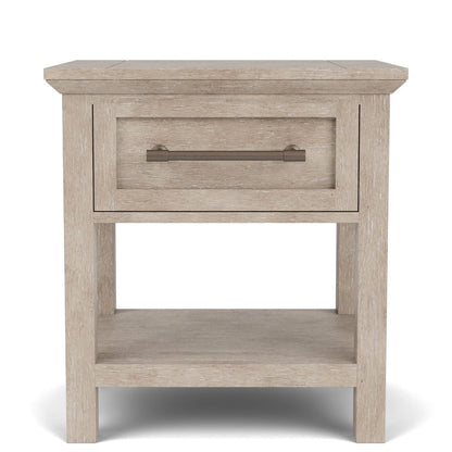 Riverside Furniture - Bennett - One Drawer Nightstand - Frosted Gray - 79268 view 2