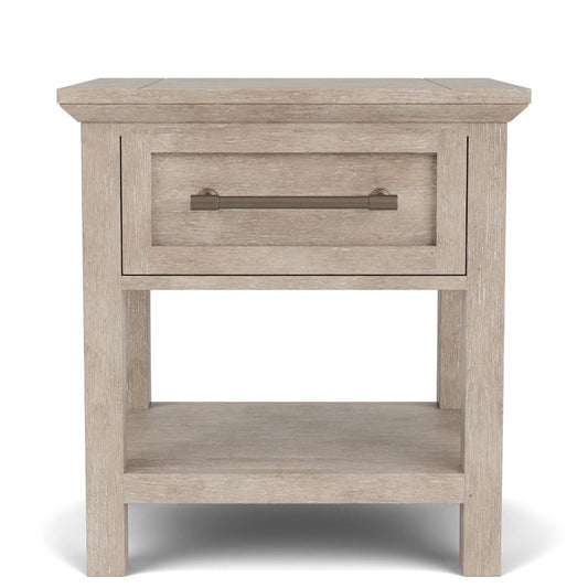 Riverside Furniture - Bennett - One Drawer Nightstand - Frosted Gray - 79268 view 2