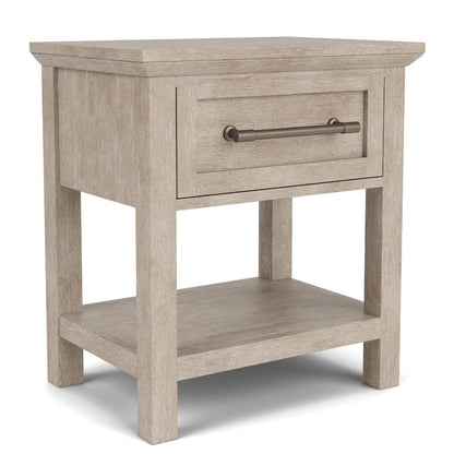Riverside Furniture - Bennett - One Drawer Nightstand - Frosted Gray - 79268 view 3