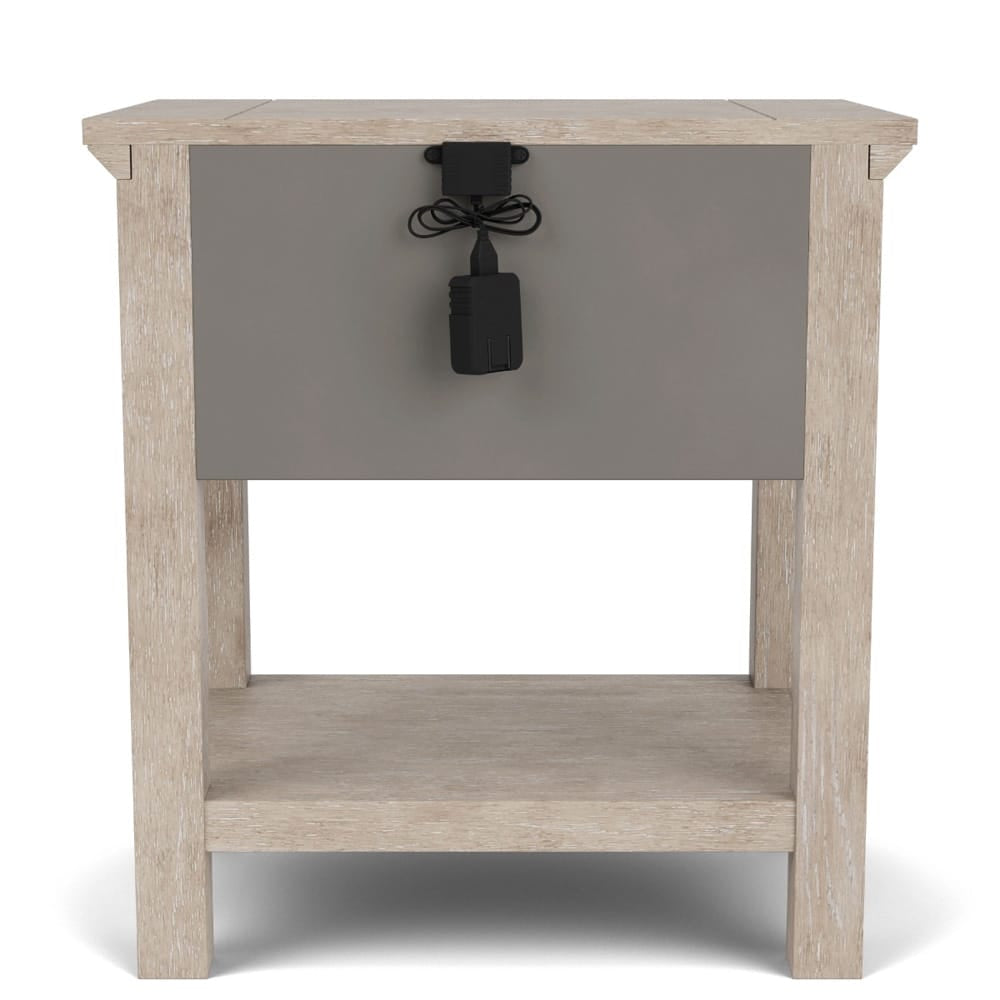 Riverside Furniture - Bennett - One Drawer Nightstand - Frosted Gray - 79268 view 4