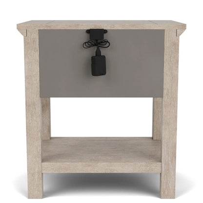 Riverside Furniture - Bennett - One Drawer Nightstand - Frosted Gray - 79268 view 4