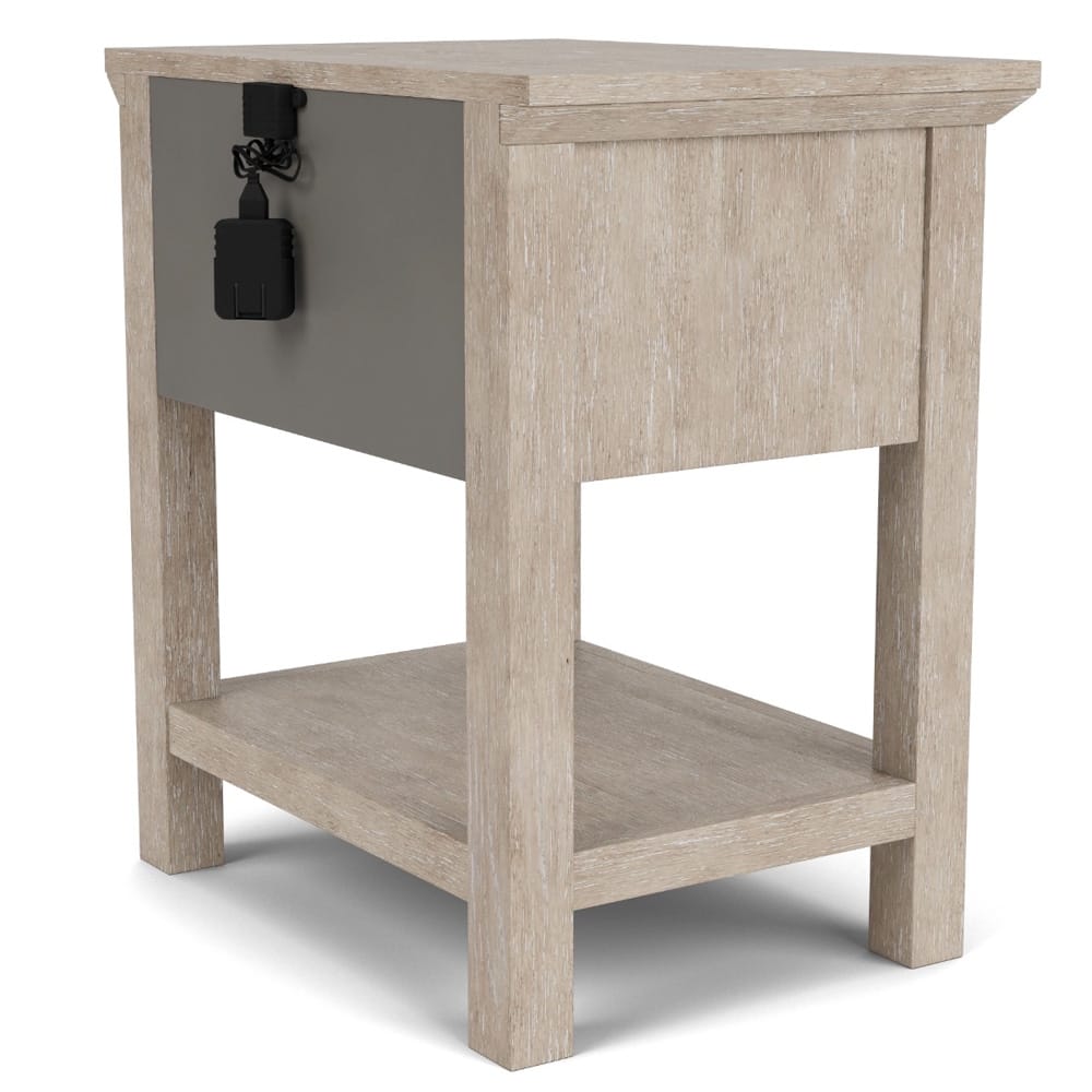 Riverside Furniture - Bennett - One Drawer Nightstand - Frosted Gray - 79268 view 6
