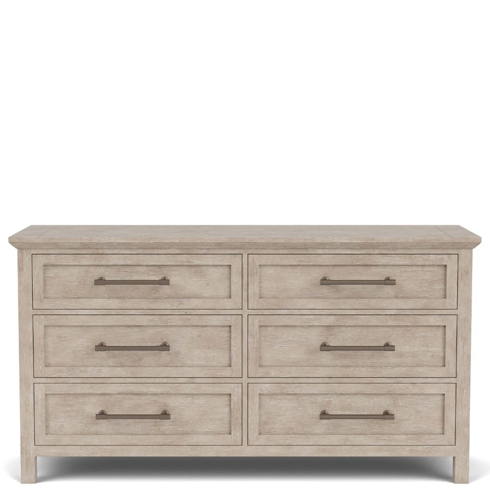 Riverside Furniture - Bennett - Six Drawer Dresser - Frosted Gray - 79260 view 2