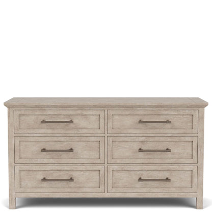 Riverside Furniture - Bennett - Six Drawer Dresser - Frosted Gray - 79260 view 2