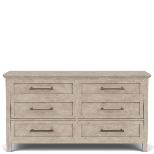 Riverside Furniture - Bennett - Six Drawer Dresser - Frosted Gray - 79260 view 2