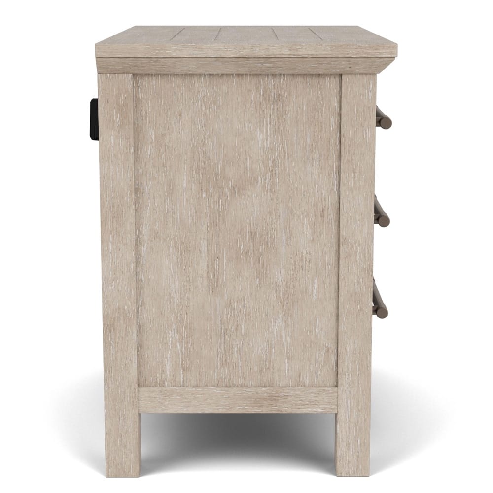 Riverside Furniture - Bennett - Three Drawer Nightstand - Frosted Gray - 79269 view 4