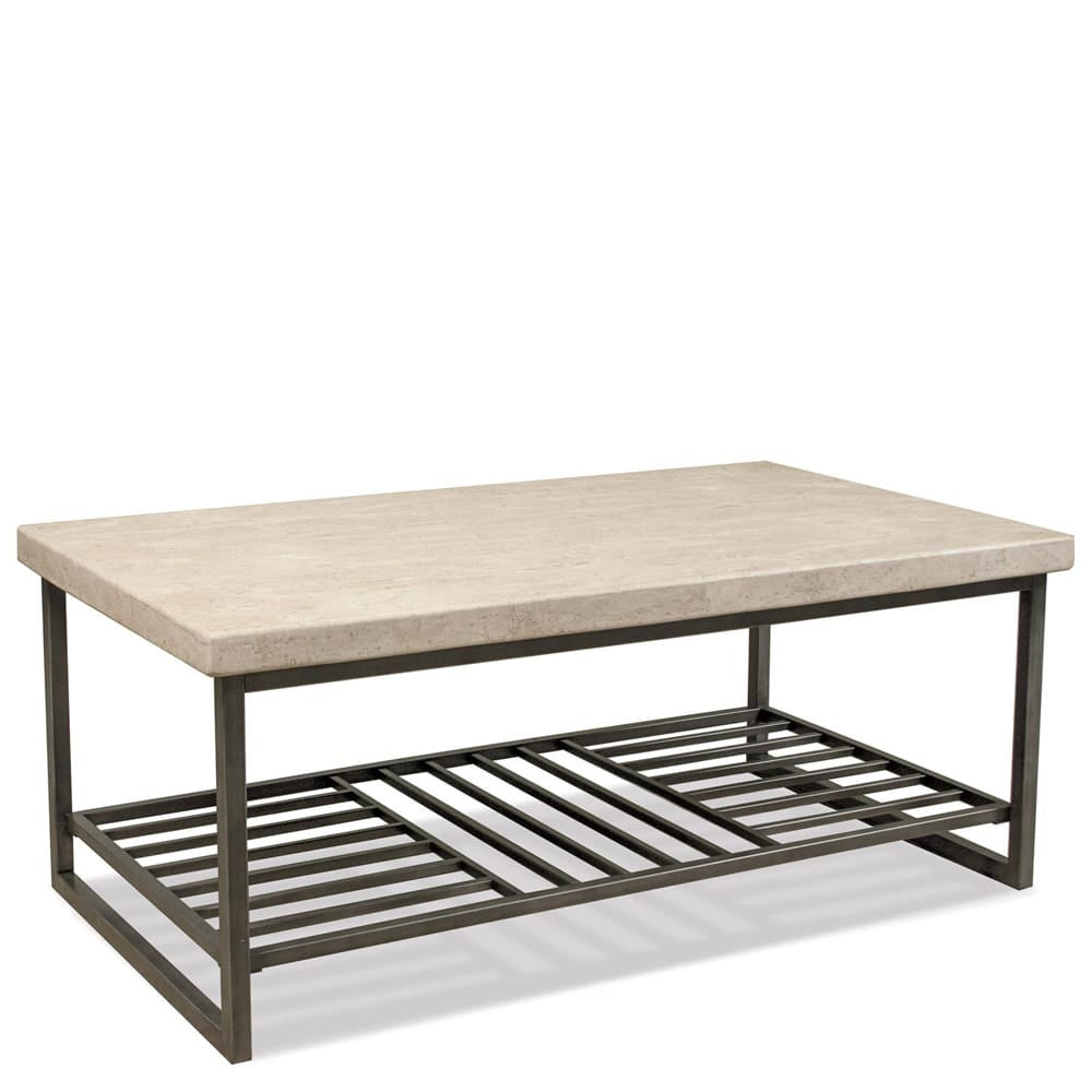 Riverside Furniture - Capri - Cocktail Table - Alabaster Travertine - 77702 view 1