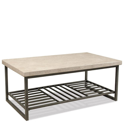 Riverside Furniture - Capri - Cocktail Table - Alabaster Travertine - 77702 view 1