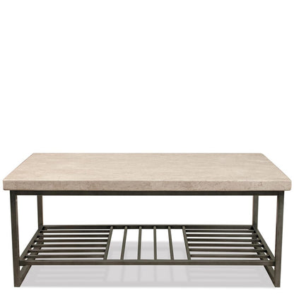 Riverside Furniture - Capri - Cocktail Table - Alabaster Travertine - 77702 view 2