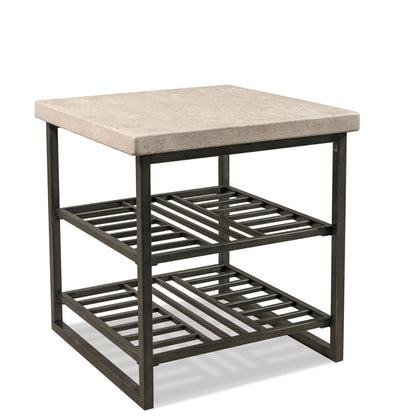 Riverside Furniture - Capri - End Table - Alabaster Travertine - 77709 view 1