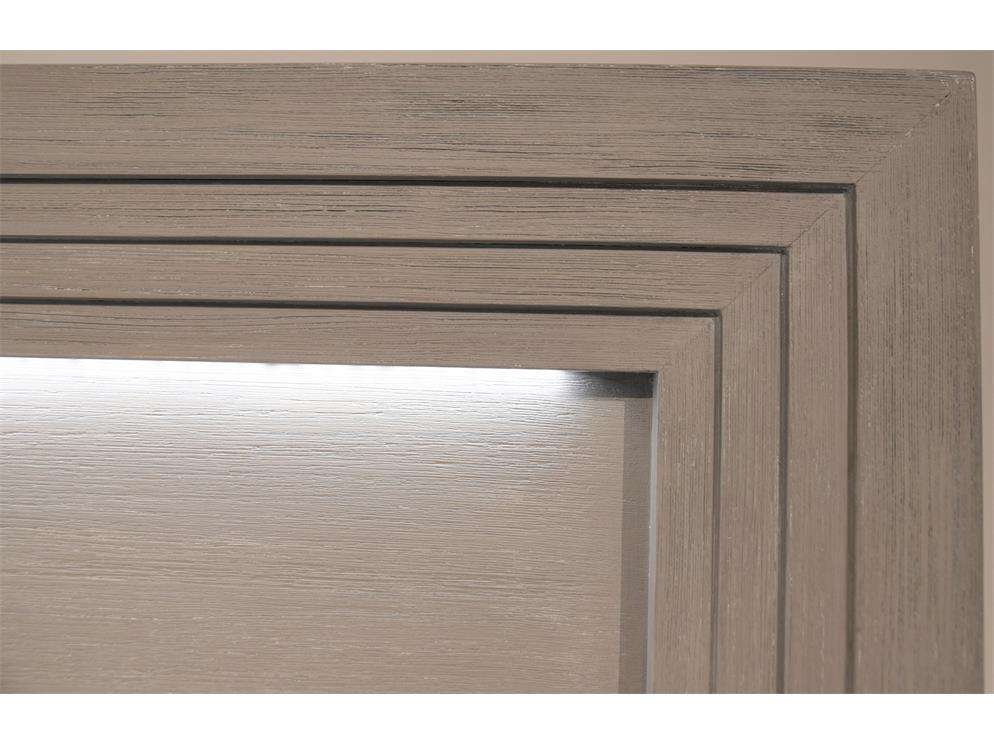 Riverside Furniture - Cascade King Illuminated Panel Storage Bed in Dovetail - 73479_73483_73486 veiw 3