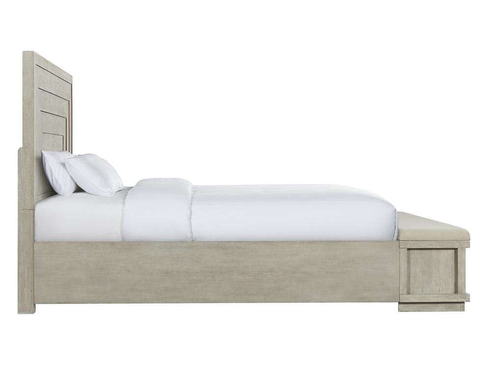 Riverside Furniture - Cascade King Panel Storage Bed in Dovetail - 73479_73480_73483 veiw 2