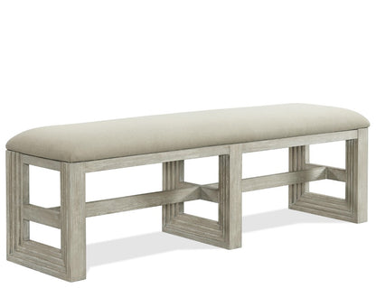Riverside Furniture - Cascade Upholstered Dining Bench - 73444 veiw 1