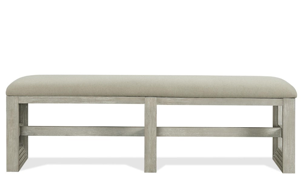 Riverside Furniture - Cascade Upholstered Dining Bench - 73444 veiw 3