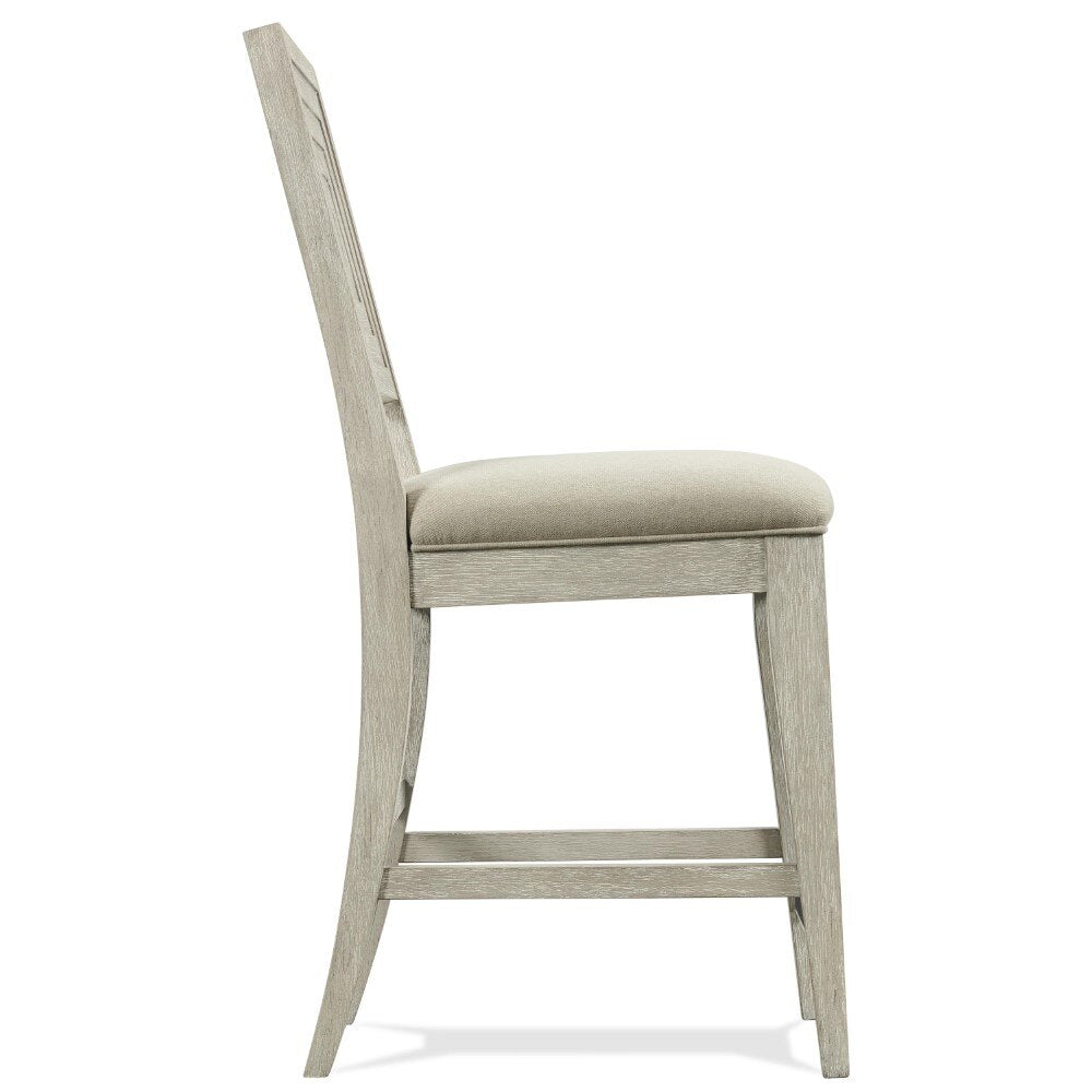 Riverside Furniture - Cascade Upholstered Wood Back Counter Stool (Set of 2) - 73443 veiw 2