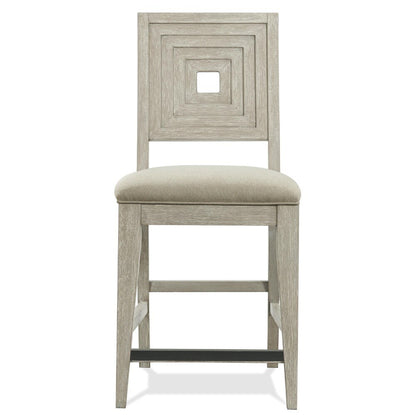 Riverside Furniture - Cascade Upholstered Wood Back Counter Stool (Set of 2) - 73443 veiw 3
