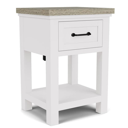 Riverside Furniture - Cora - 1-Drawer Nightstand - Cloud/Fog - 37298 view 1