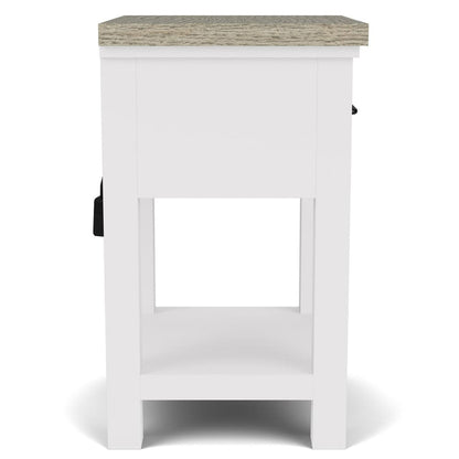 Riverside Furniture - Cora - 1-Drawer Nightstand - Cloud/Fog - 37298 view 4