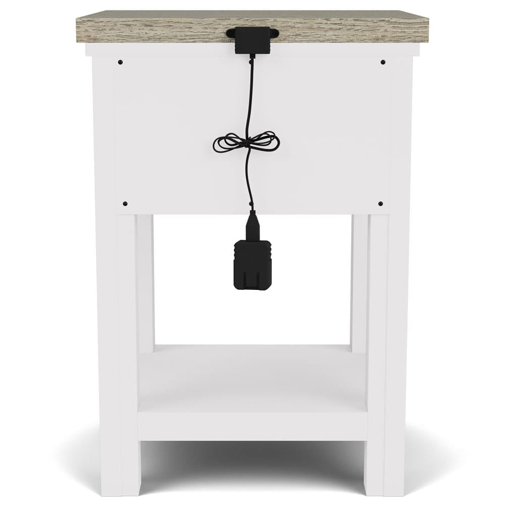 Riverside Furniture - Cora - 1-Drawer Nightstand - Cloud/Fog - 37298 view 5