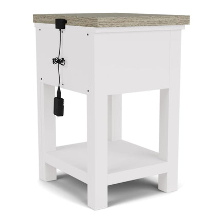 Riverside Furniture - Cora - 1-Drawer Nightstand - Cloud/Fog - 37298 view 6