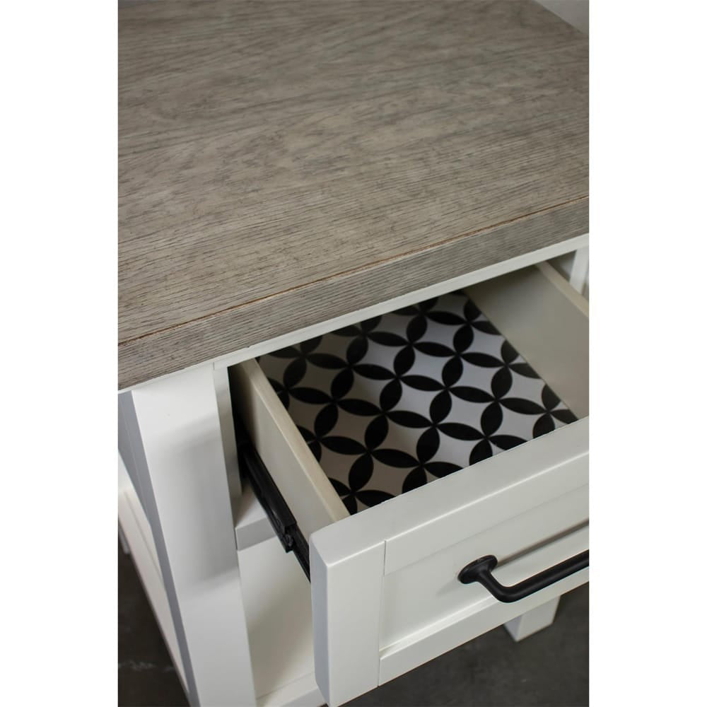 Riverside Furniture - Cora - 1-Drawer Nightstand - Cloud/Fog - 37298 view 9