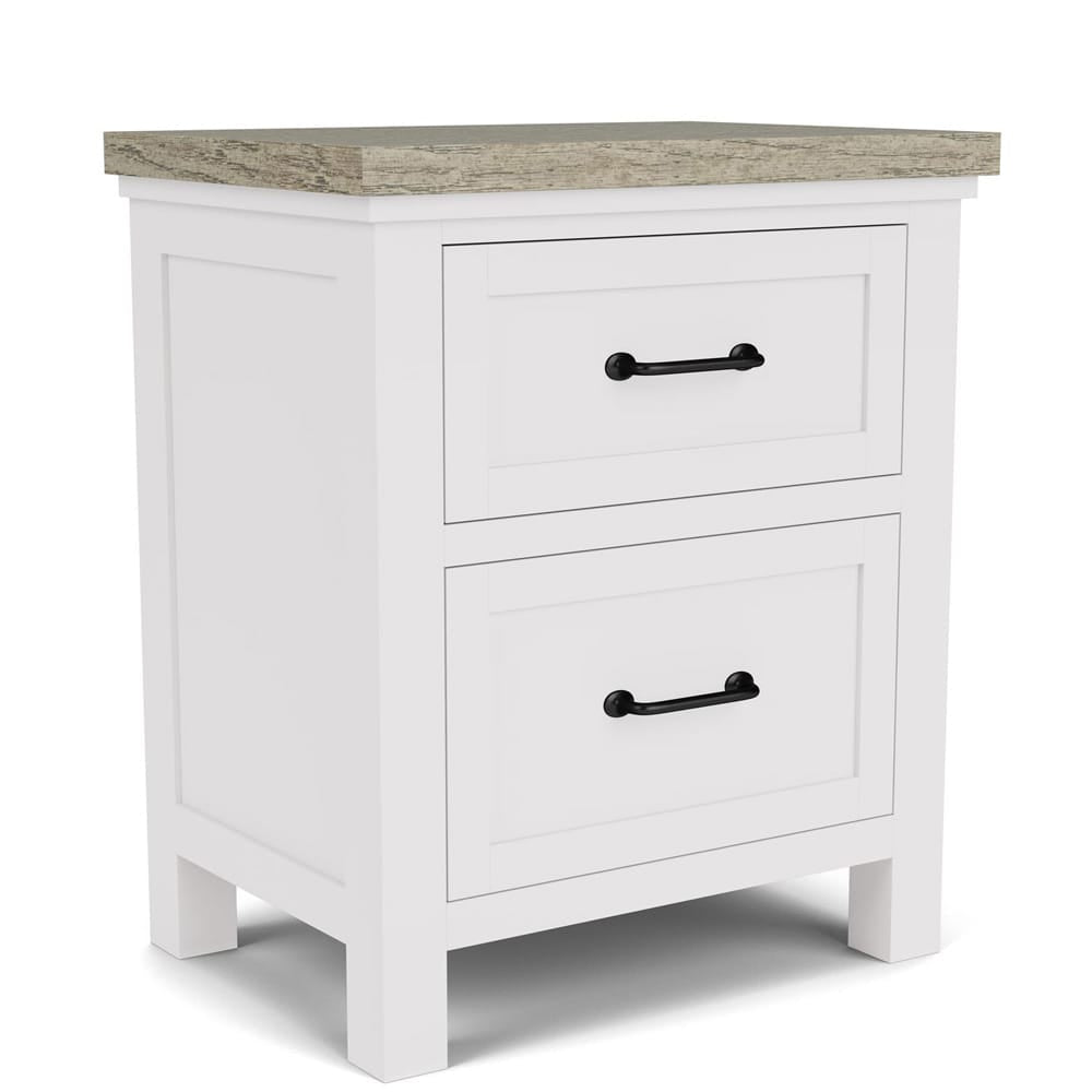 Riverside Furniture - Cora - 2-Drawer Nightstand - Cloud/Fog - 37299 view 1