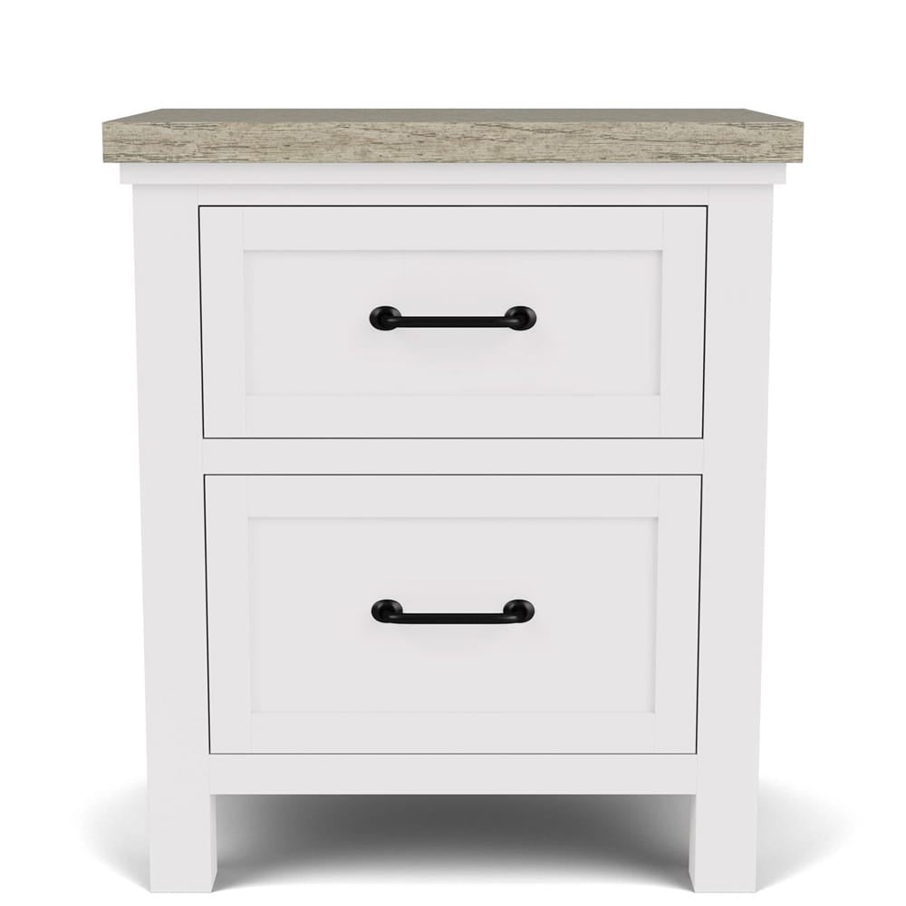 Riverside Furniture - Cora - 2-Drawer Nightstand - Cloud/Fog - 37299 view 2