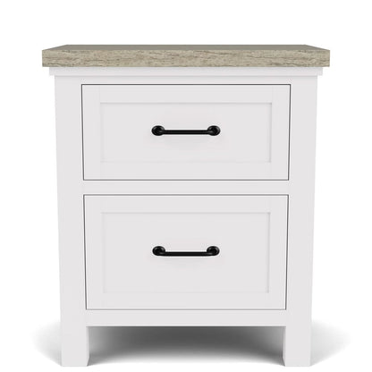 Riverside Furniture - Cora - 2-Drawer Nightstand - Cloud/Fog - 37299 view 2