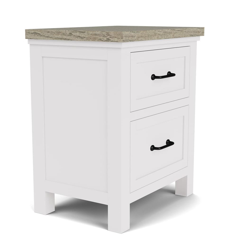 Riverside Furniture - Cora - 2-Drawer Nightstand - Cloud/Fog - 37299 view 3