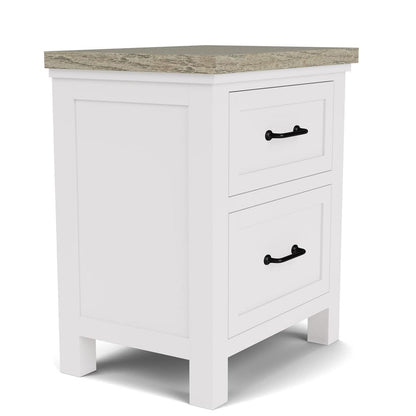 Riverside Furniture - Cora - 2-Drawer Nightstand - Cloud/Fog - 37299 view 3