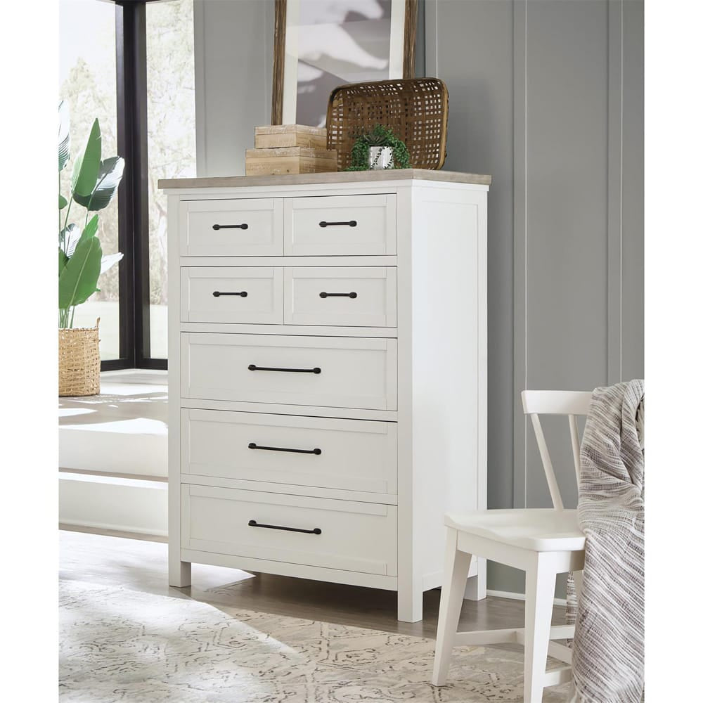 Riverside Furniture - Cora - 5-Drawer Chest - Cloud/Fog - 37295 view 10