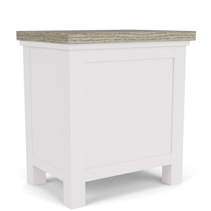 Riverside Furniture - Cora - Chairside Table - Cloud/Fog - 37212 view 4