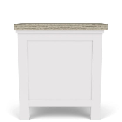 Riverside Furniture - Cora - Chairside Table - Cloud/Fog - 37212 view 5