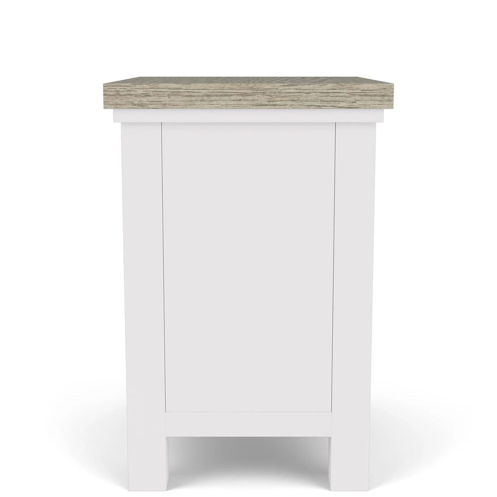 Riverside Furniture - Cora - Chairside Table - Cloud/Fog - 37212 view 6