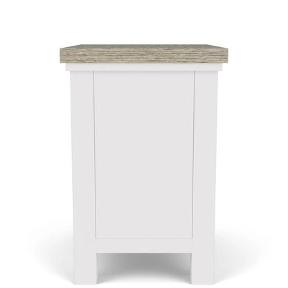 Riverside Furniture - Cora - Chairside Table - Cloud/Fog - 37212 view 6