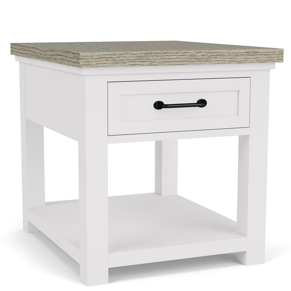 Riverside Furniture - Cora - End Table - Cloud/Fog - 37209 view 1