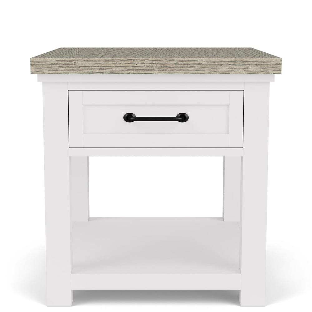 Riverside Furniture - Cora - End Table - Cloud/Fog - 37209 view 2
