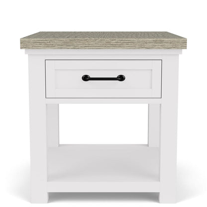 Riverside Furniture - Cora - End Table - Cloud/Fog - 37209 view 2