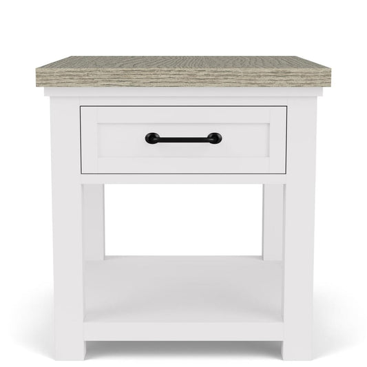 Riverside Furniture - Cora - End Table - Cloud/Fog - 37209 view 2