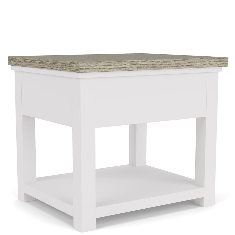 Riverside Furniture - Cora - End Table - Cloud/Fog - 37209 view 4