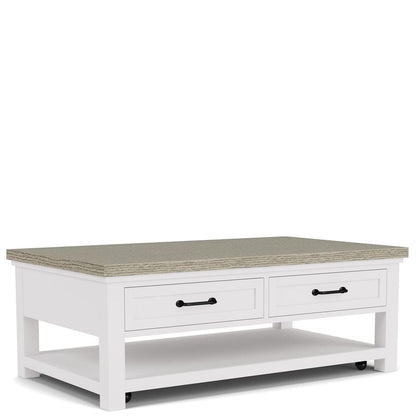 Riverside Furniture - Cora - Large Cocktail Table - Cloud/Fog - 37202 view 1