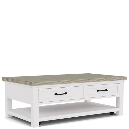 Riverside Furniture - Cora - Large Cocktail Table - Cloud/Fog - 37202 view 1