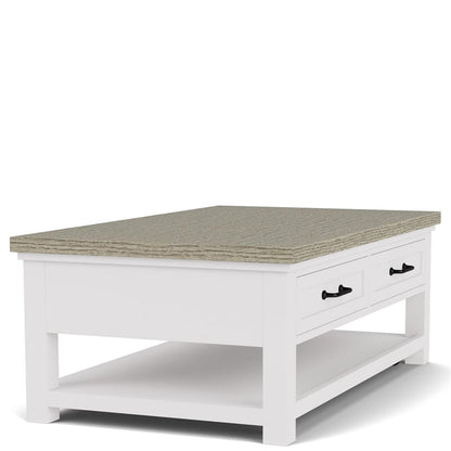 Riverside Furniture - Cora - Large Cocktail Table - Cloud/Fog - 37202 view 3