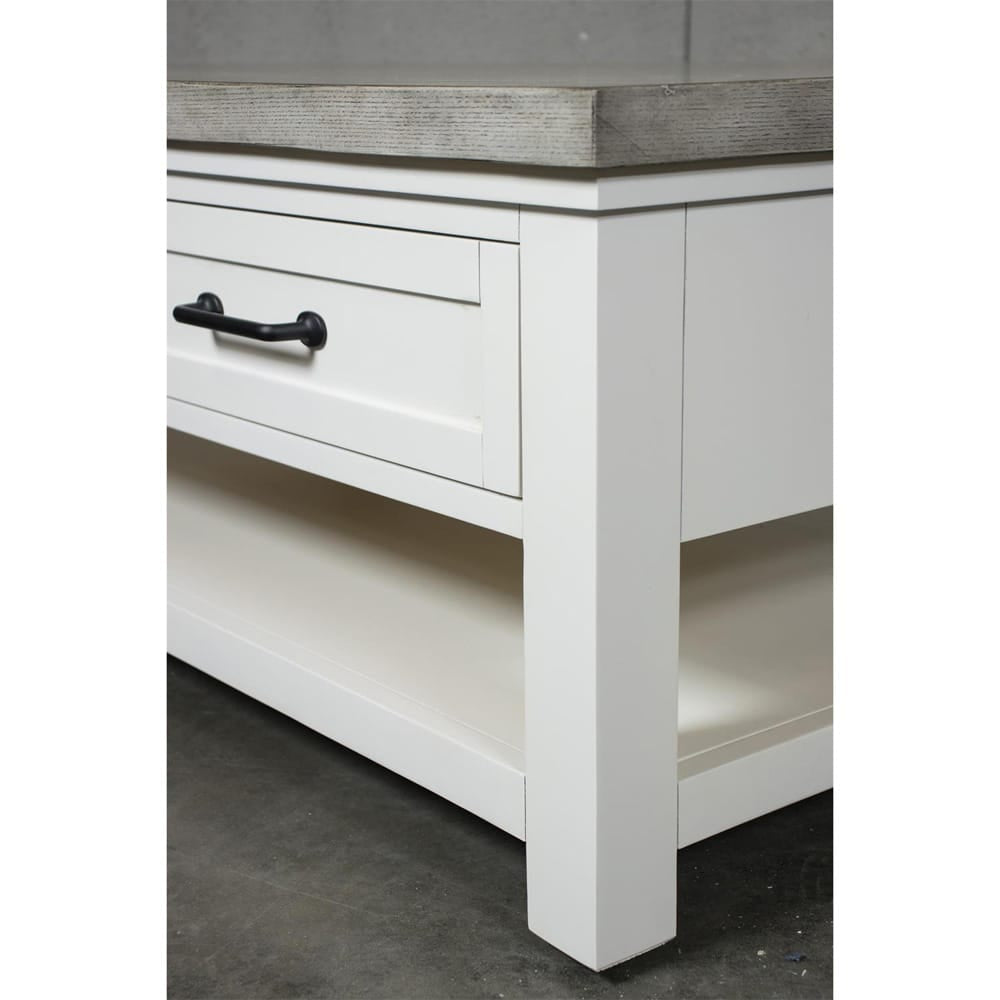 Riverside Furniture - Cora - Large Cocktail Table - Cloud/Fog - 37202 view 7