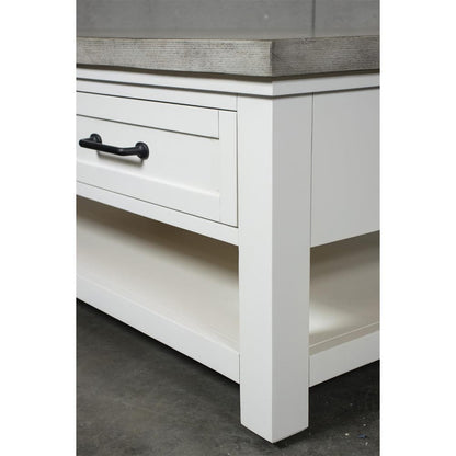 Riverside Furniture - Cora - Large Cocktail Table - Cloud/Fog - 37202 view 7