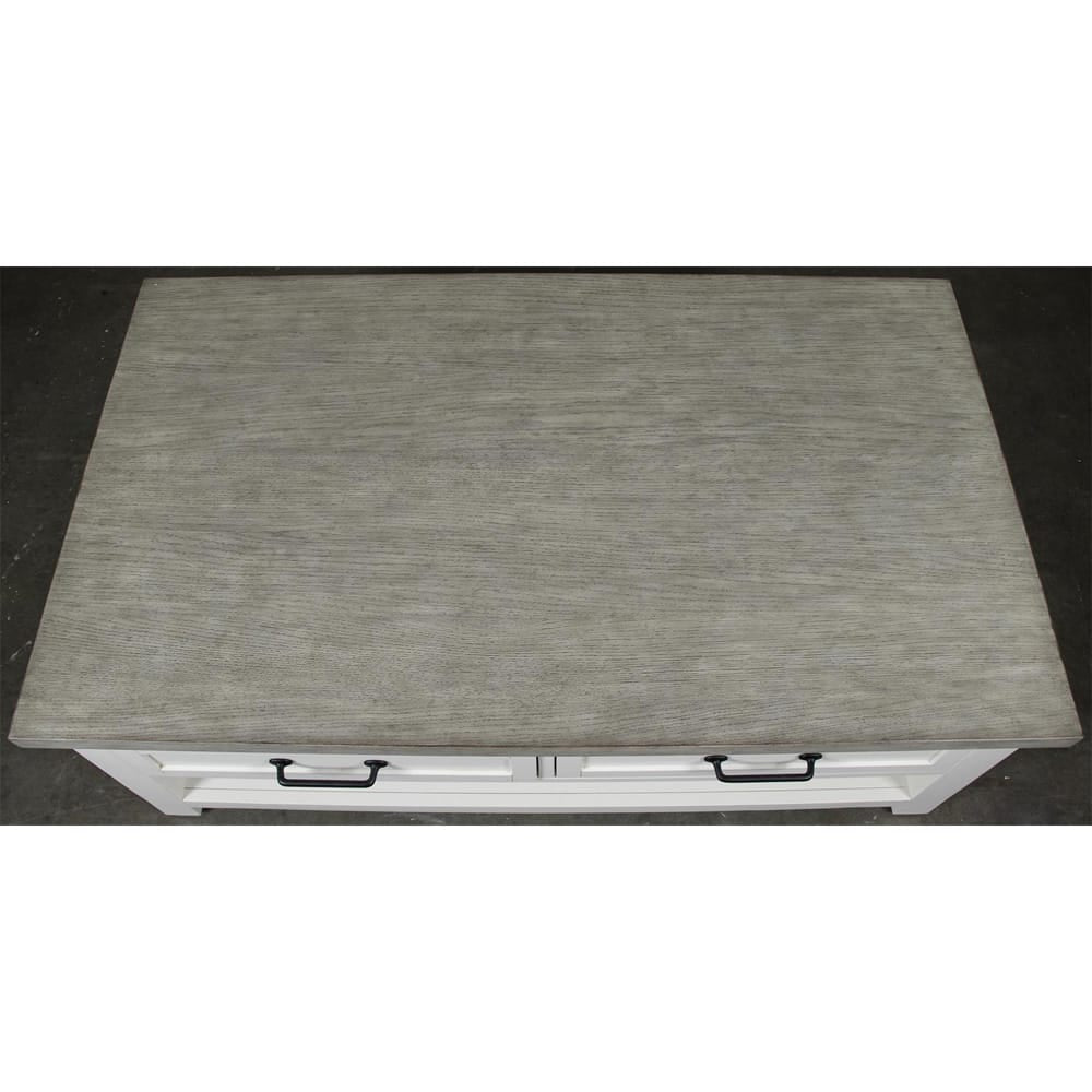 Riverside Furniture - Cora - Large Cocktail Table - Cloud/Fog - 37202 view 8