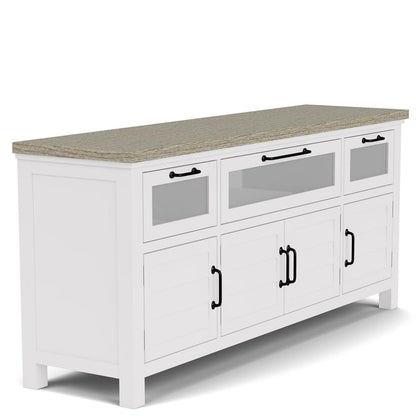 Riverside Furniture - Cora - Media Console - Cloud/Fog - 37240 view 1