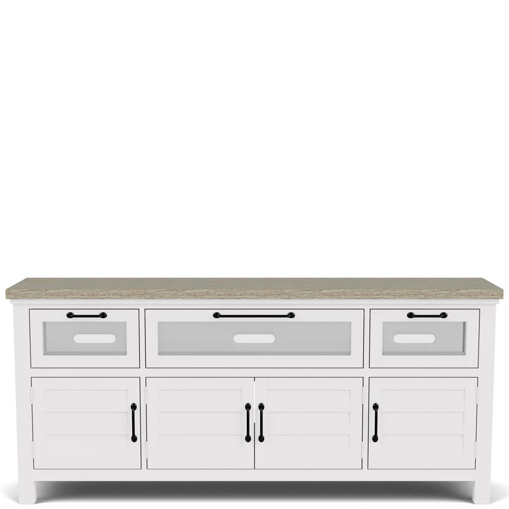 Riverside Furniture - Cora - Media Console - Cloud/Fog - 37240 view 2