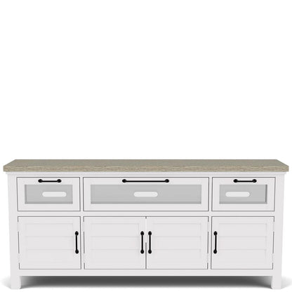 Riverside Furniture - Cora - Media Console - Cloud/Fog - 37240 view 2