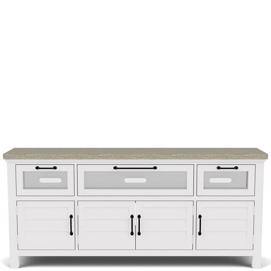 Riverside Furniture - Cora - Media Console - Cloud/Fog - 37240 view 2